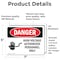 Signmission High Voltage Authorized Personnel Only Danger Sign, Vinyl Decal, 7in W x 5in L, 2PK OS-2PACK-DS-D-57-L-1340 - alternate 6